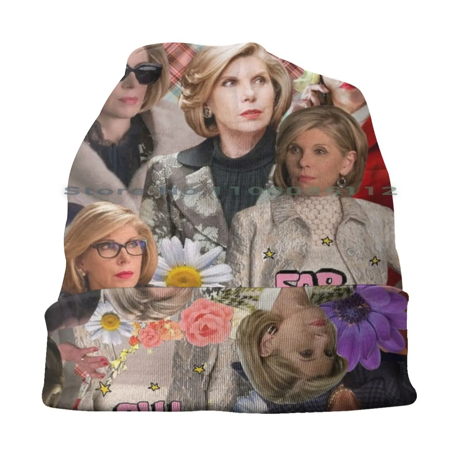 Diane Lockhart-Collage Bucket Hat Sun Cap Christine Baranski The Good Wife The Good Fight Diane Lockhart Series Tv Shows Quotes