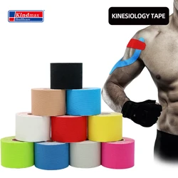 Kindmax 5 taglia 100% cotone elastico nastro kinesiologico Sport fisioterapia benda di recupero per la corsa protezione muscolare del ginocchio