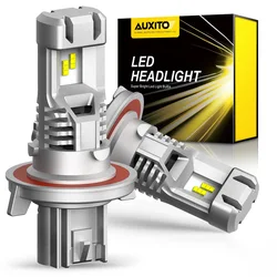 AUXITO 2x H13 9008 LED Canbus 헤드 라이트 포드 F150 Fiesta Mondeo MK4 H7 H8 9005 9006 HB4 9007 LED 전조등 ZES 칩 12000LM