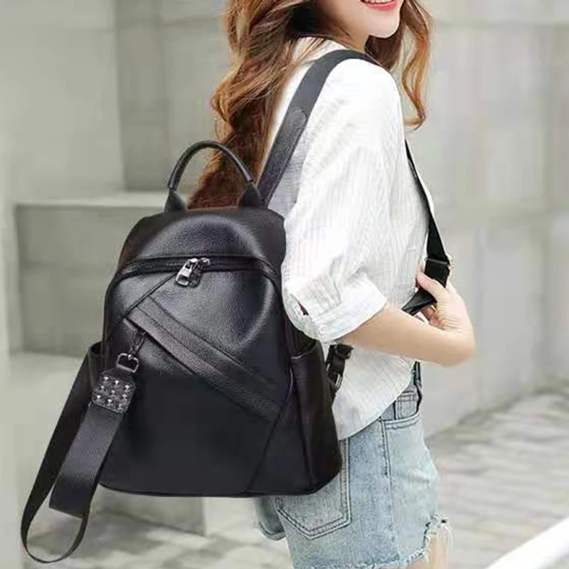 Genuine leather HandBags 2022 Trend New ladies Backpack Designer Casual All-Match Shoulder bag large capacity shoulder bag