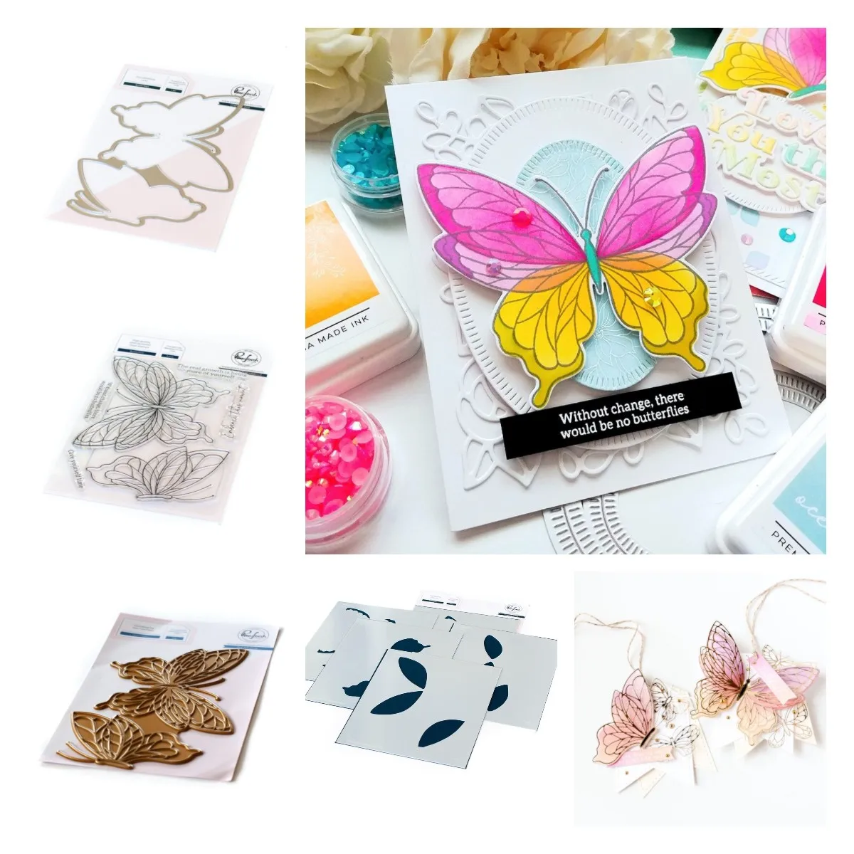 2021 Hot Sale Butterfly Metal Cutting Die Stamp Template Hot Stamping Set Scrapbook Diary Decoration Embossing Diy Gift Handmade