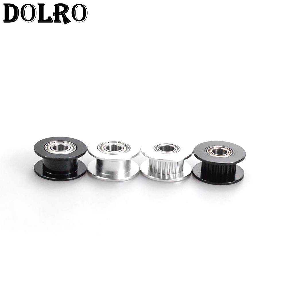 1pc GT2 Idler Timing Pulley 16/20 Tooth Wheel Bore 3/4/5mm Aluminium Gear Teeth Width 6/10mm 3D Printers Parts For Reprap Part