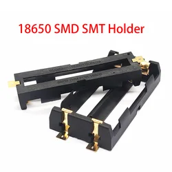 18650 Battery Holder Smd Smt Batteries Case Storage Box With Bronze Pins 18650 Hollow 1/2 Slot 18650 Rechargeable Battery Shell