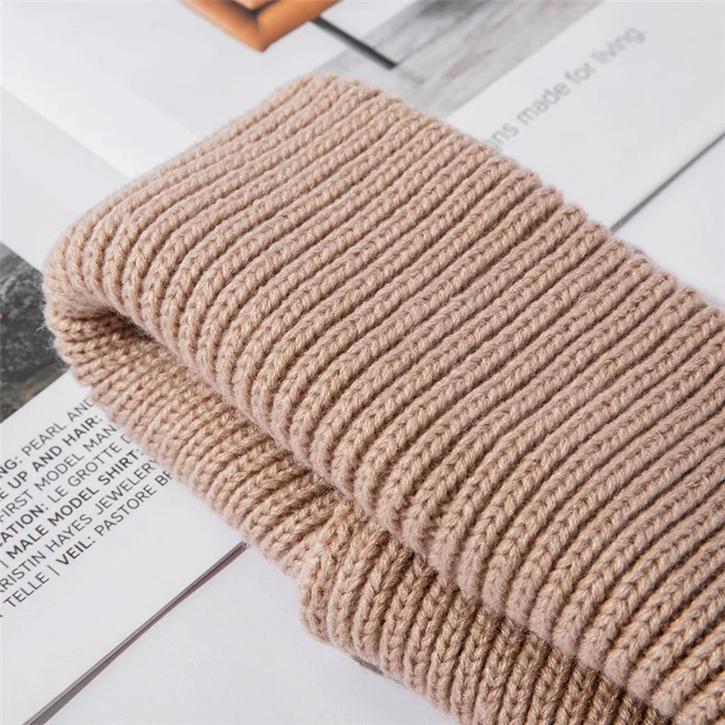 USPOP New Winter Hats Women Thick C Letter Knitted Hats Female Warm Skullies Beanies