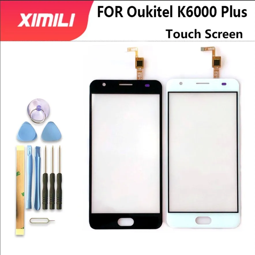 

5.5" new Original For Oukitel K6000 Plus Touch Digitizer Sensor Panel Perfect Repair Parts for Oukitel K6000 Plus phone +Tools