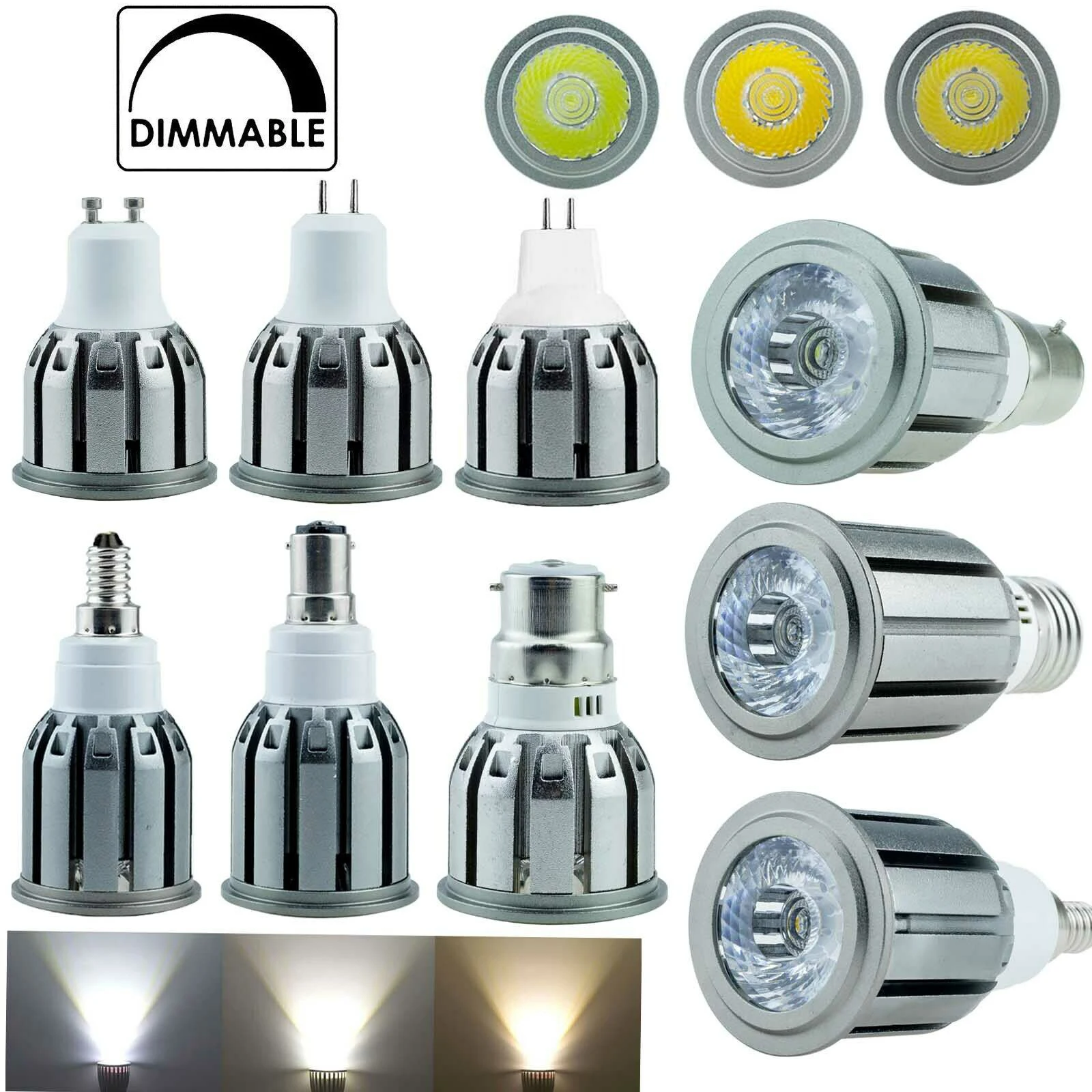 pode ser escurecido led holofotes cob ponto lampadas casa brilhante 110v 220v c36 aluminio 5w 10w e27 e12 e14 b22 b15 gu10 gu53 01