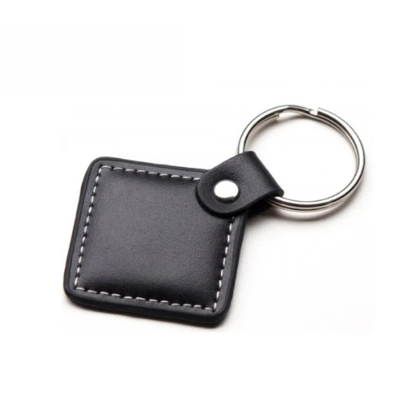 TK4100 EM4100 Leather Keyfob RFID Tag 125KHz Key Ring Waterproof Proximity Smart Card ID Token for Door Lock Access Control