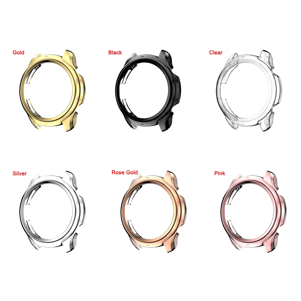 TPU Plating Edge Frame untuk Ticwatch Pro 3 Bumper Pelindung Soft Glass Screen Protector Case Cover Shell