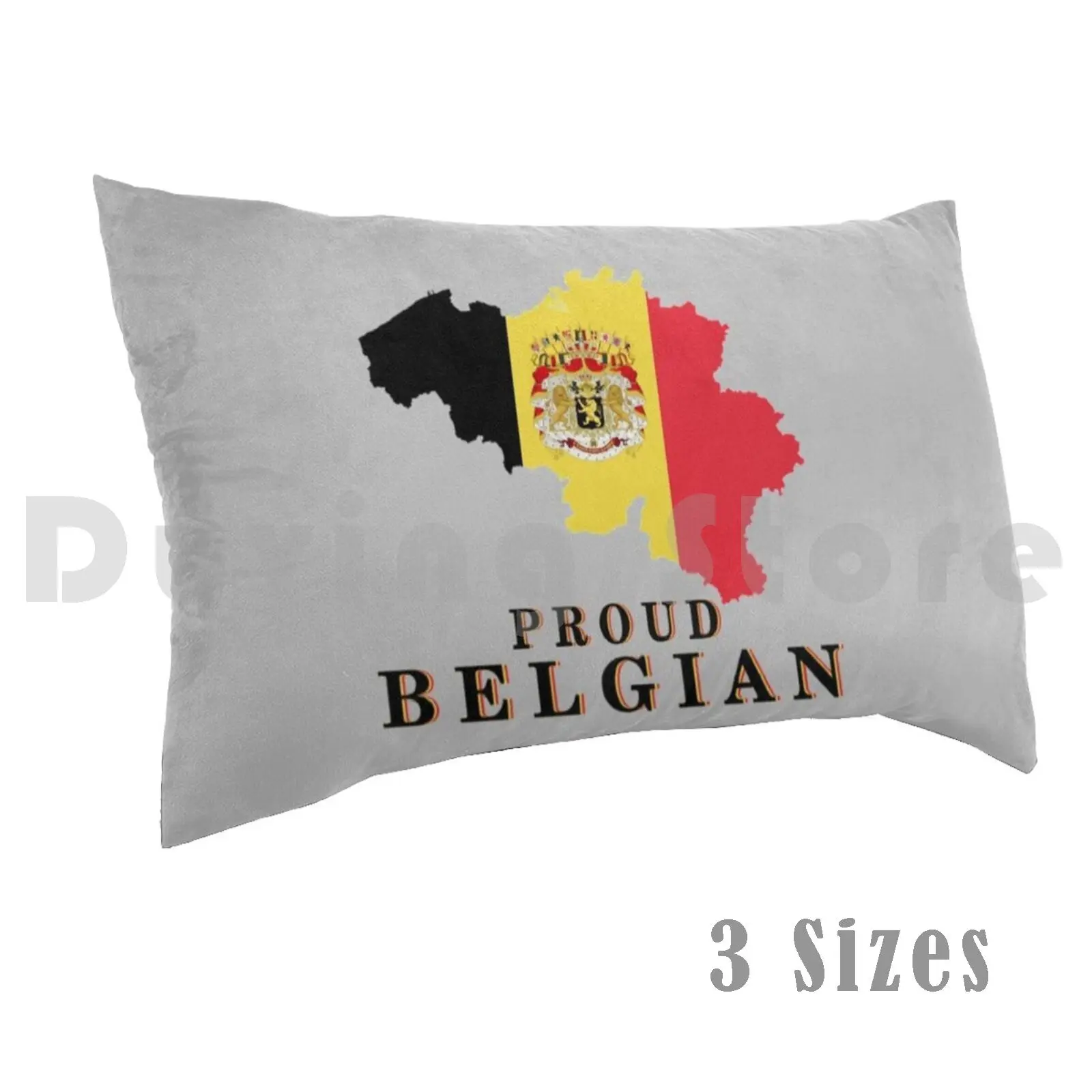 

Proud Belgain Native Country Outlinepillow Case Belgium Europe Brussels Eu Europe Antwerp Belgique