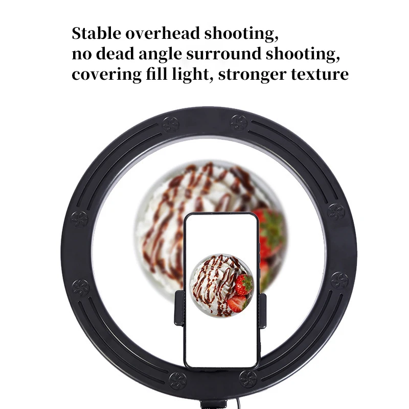 26CM Photography Lighting Fill Ring Light Lamp Phone Ringlight Tripod Stand Photo Led Selfie with Bluetooth