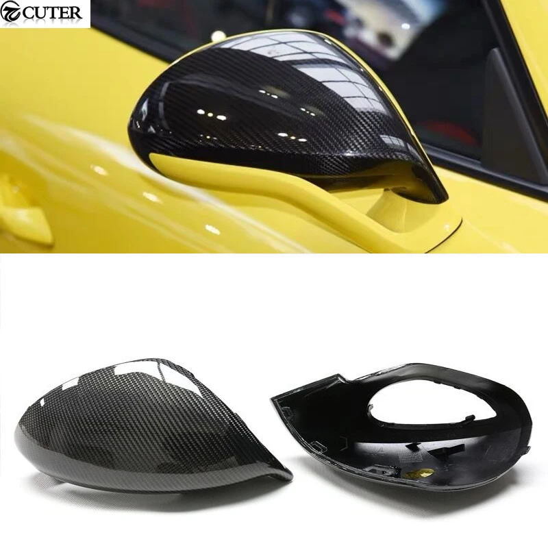 911 991 991.1 991.2 Carbon Fiber Replacement Rear Mirror Cover Car Side Mirror Caps for Porsche 911 991 Taycan