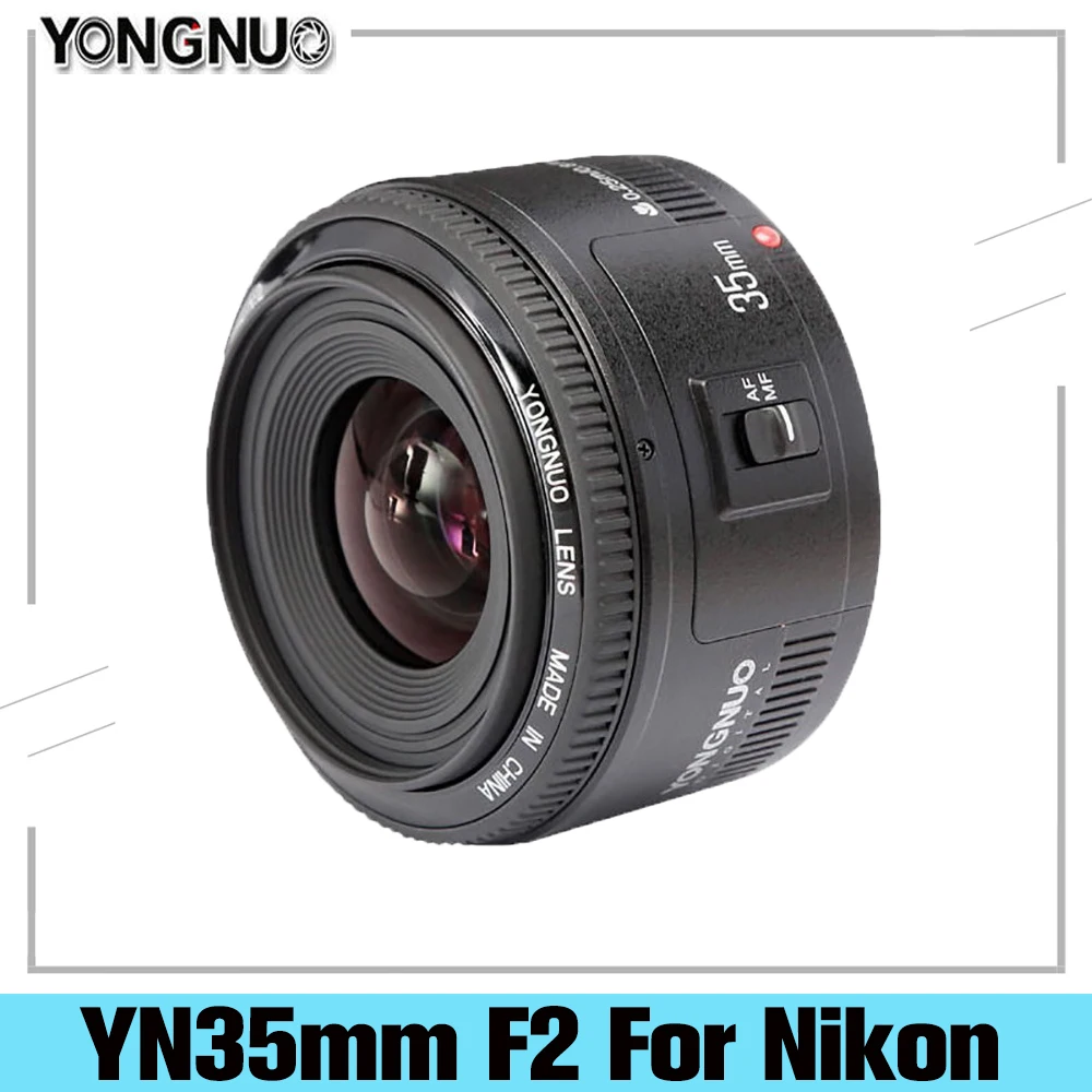 Yongnuo YN35mm F2 lens Wide-angle Large Aperture Fixed Auto Focus Lens For Nikon