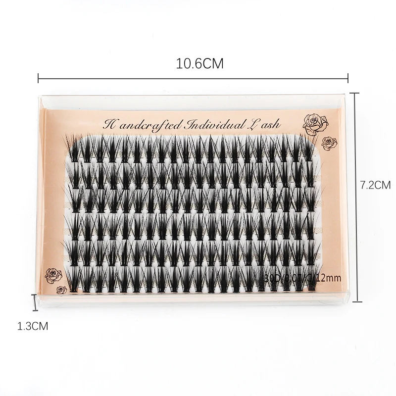 6 righe estensione ciglia ciglia finte naturali visone professionale individuale 20/30D ciglia Cluster trucco ciglia finte