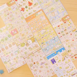 4pcs/Lot Sumikko gurashi paper sticker Cute bear penguin cat Decorative adhesive for diary letter scrapbook Stationery