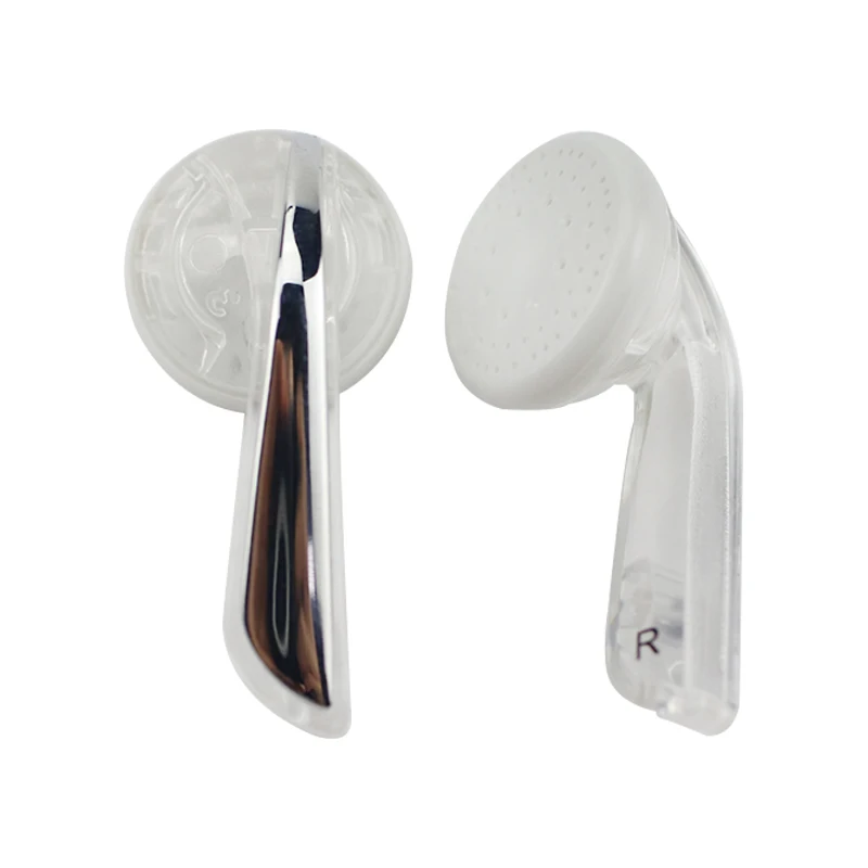 15.4mm headphone Earphone Shell Housing Transparent Flat Case With Cover Fashion Repair Parts for DP100 MX760 1Pairs