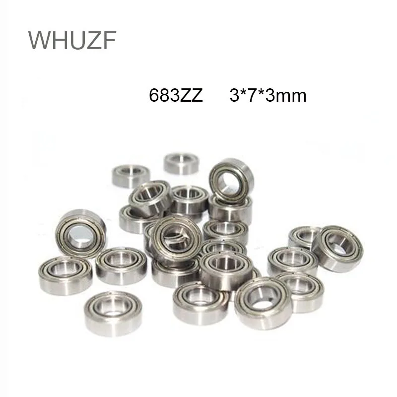 

WHUZF Free Shipping 683ZZ Bearing ABEC-1 10PCS 3x7x3 mm Miniature 683 ZZ Ball Bearings 618/3ZZ EMQ Z3V3 High Quality