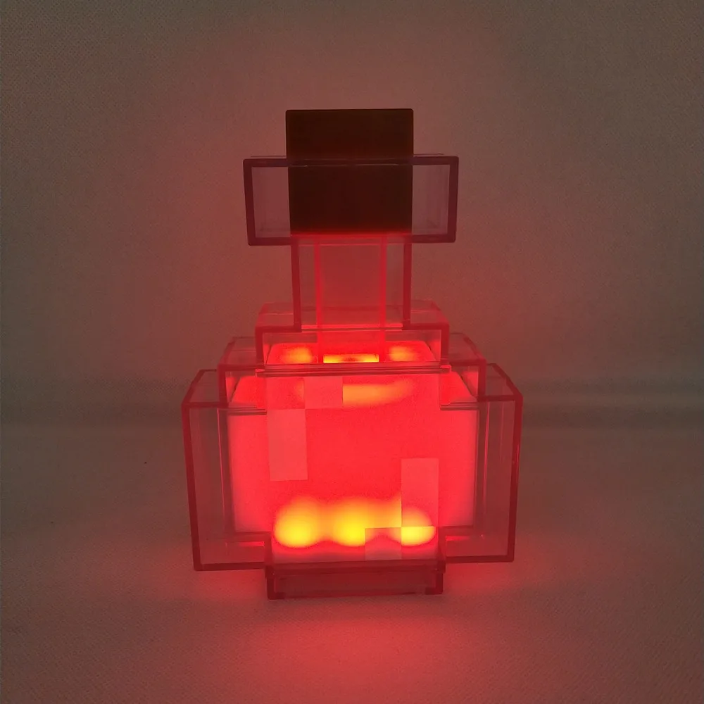 Color Changing Potion Bottle Lights Up and Switches Between 8 Different Colors Shake Control Night Lamp Toy