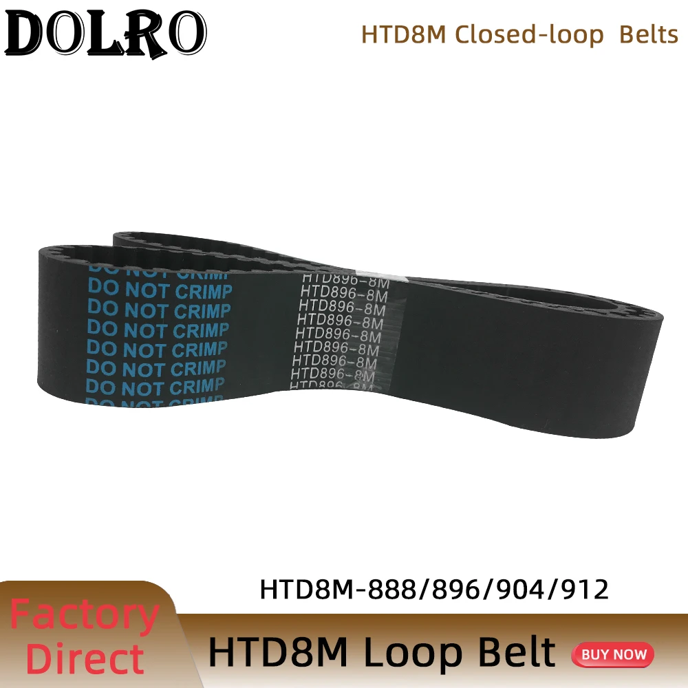 

HTD 8M synchronous belt C=888/896/904/912width 15/20/25/30/40/50mm Teeth 111 112 113 114 HTD8M Timing Belt 856-8M 864-8M 872-8M