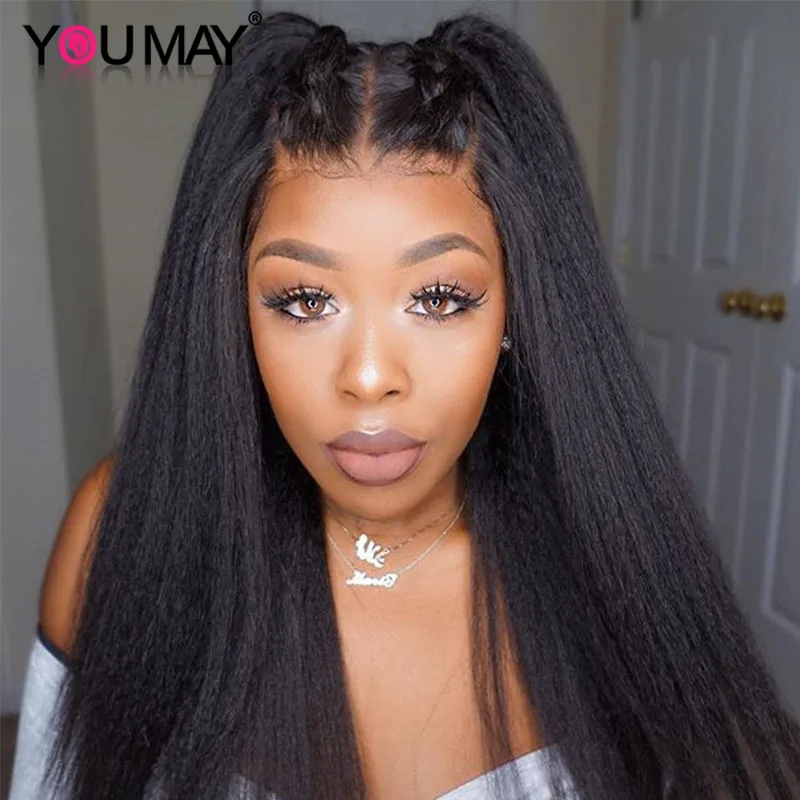 Full Lace Wigs Human Hair Human Hair Wigs For Women Kinky Straight Hair Transparent Fake Scalp Short Bob You May 30 Inch Hair