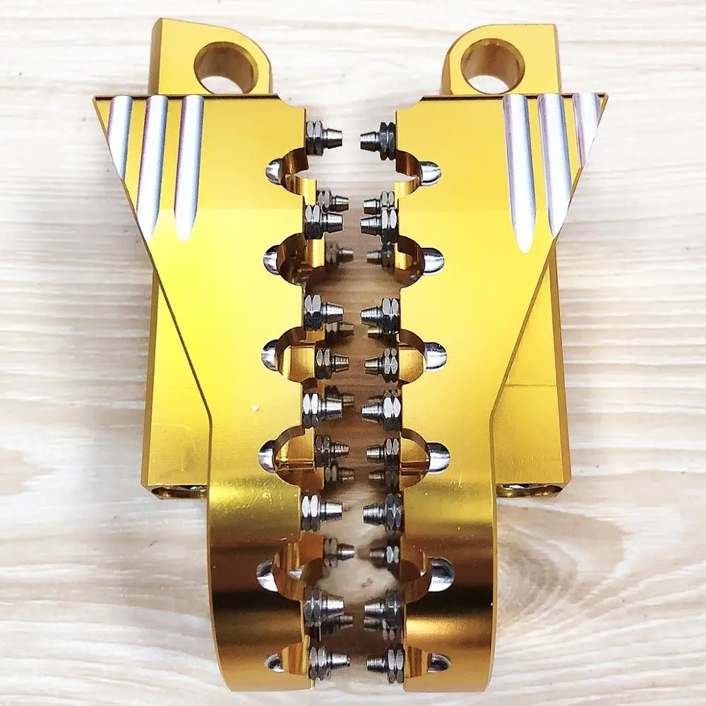 Gold Rotating Footpegs Custom Chopper Foot Pegs For Harley Dyna Sportster Touring 883