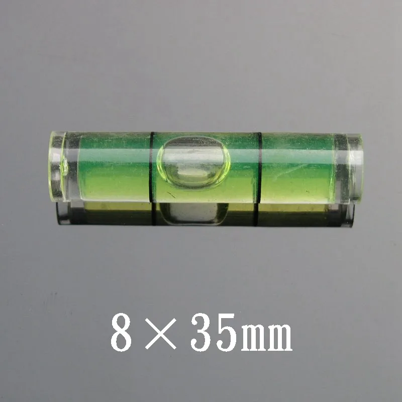 HACCURY Spirit level bubble plastic bubble level Tubular vials Red Bule Green Color 8*35mm  9.5*40mm 1pcs