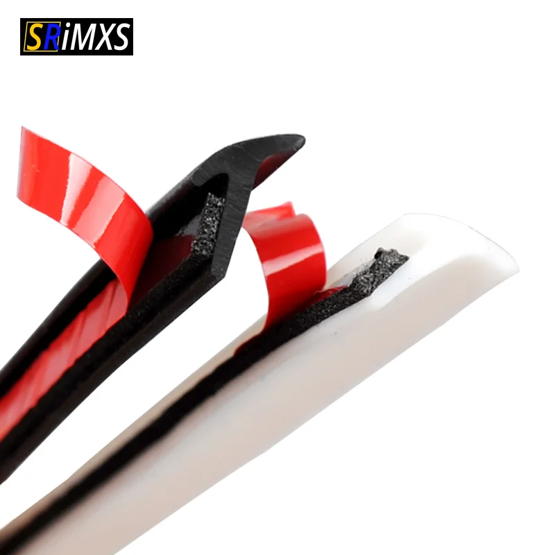 Tira de sellado de goma Universal para coche, burlete sellador automático pequeño inclinado tipo T para parachoques de labio, embellecedor de arco acampanado para guardabarros de coche