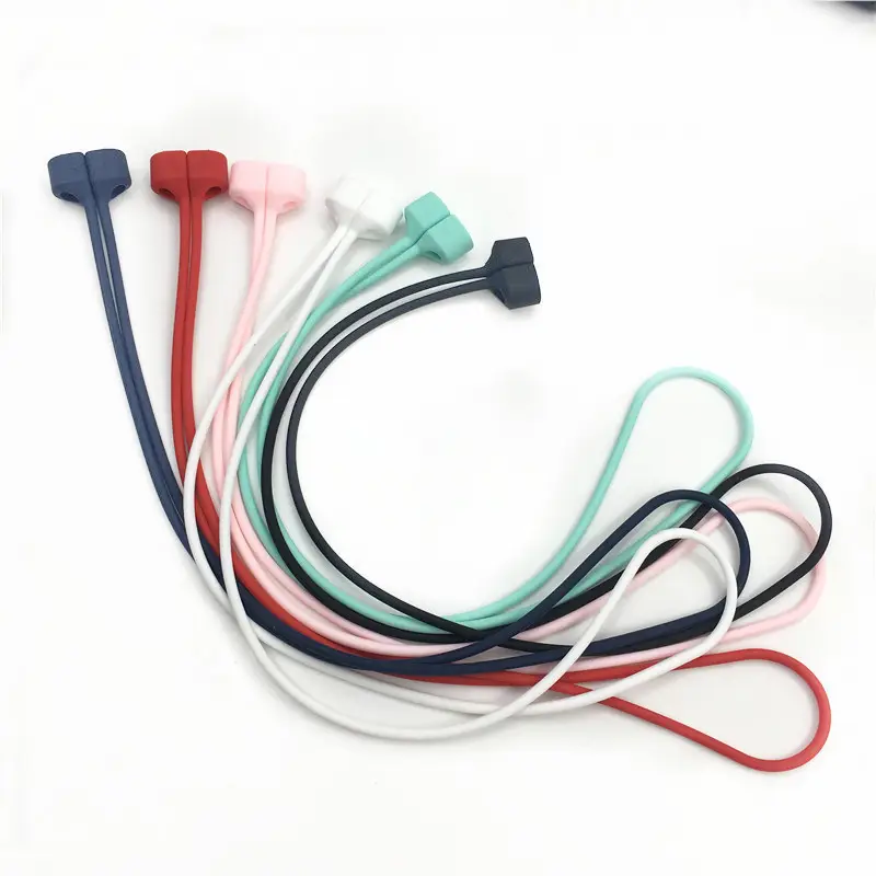 Magnetic Anti-Lost Silicone Earphone Rope Holder Cable For Apple AirPods Wireless Bluetooth Headphone Neck Strap Cord String - 6