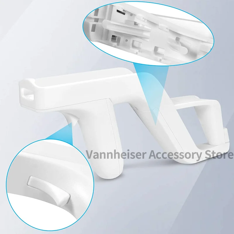 2PCS WII Zapper Gun for Nintendo Wii Remote Controller Shooting Light Zapper Gun Wireless Remote Controller Game Accessories