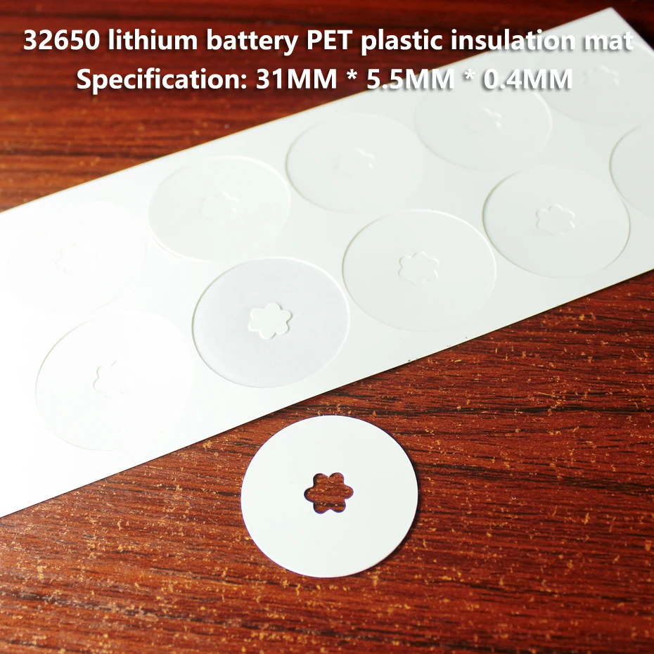 100 Cái/lốc 32650 Pin Lithium Cách Nhiệt Gioăng Lithium Sắt Phosphate Rỗng Bề Mặt Thảm Meson Đầu Vít Cách Điện Thảm