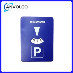 Anvolgo Car parking disc timer plastic disc parking time tool portable parking lot clock arrival time display timer clock