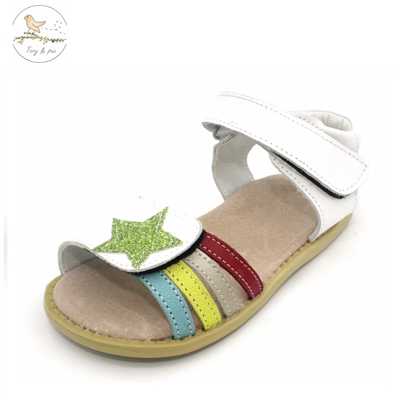 TONGLEPAO Summer Style Children Sandals Girls Princess Beautiful Flower Shoes Kids Flat Sandals Baby Girls Roman Shoes