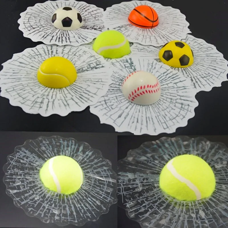 C 3D adesivo simulato su Auto carrozzeria vetro Baseball/palla da Tennis/pallacanestro decalcomania Trinket accessori per arredamento automobilistico