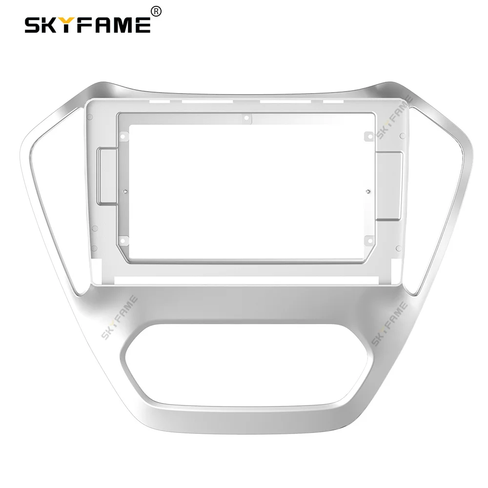 مهايئ إطار سيارة من skyfamلمحول صندوق Canubs لـ MG GT 2014-2016 طقم لوحة تركيب راديو أندرويد