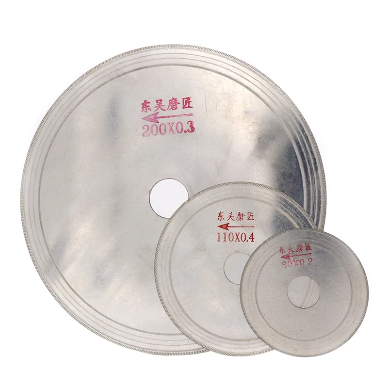 1 stücke Ultra-dünne Diamant Kreissäge Klinge 3/4/5/6/8 Zoll Schneiden Arbor Disc Cut Jade Discs Für Achat Glas edelsteine Stein Schlitze