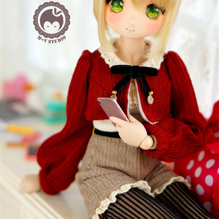 Bjd doll clothes coat sweater pants socks Suit  for MDD 1/4Autumn winter wear cute Dress dolls accessories