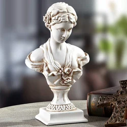Classic Celebrity Venus Head Bust Resin Statue Sculpture Figurine for Sketch Practice Artist Home Decoration Collection Gift