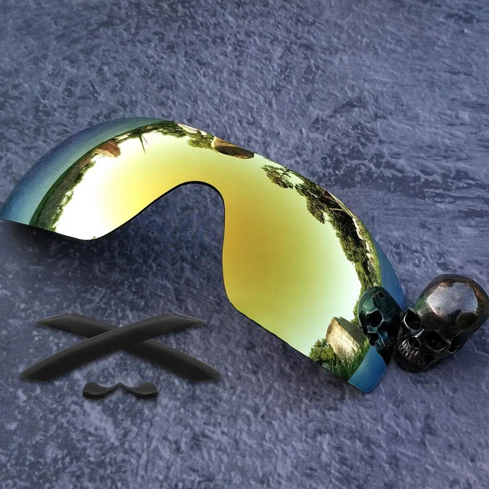 Firtox True Polarized Replacement Lenses and Ear Socks & Nose Pads for-Oakley RadarLock XL Sunglass - Multiple Opts