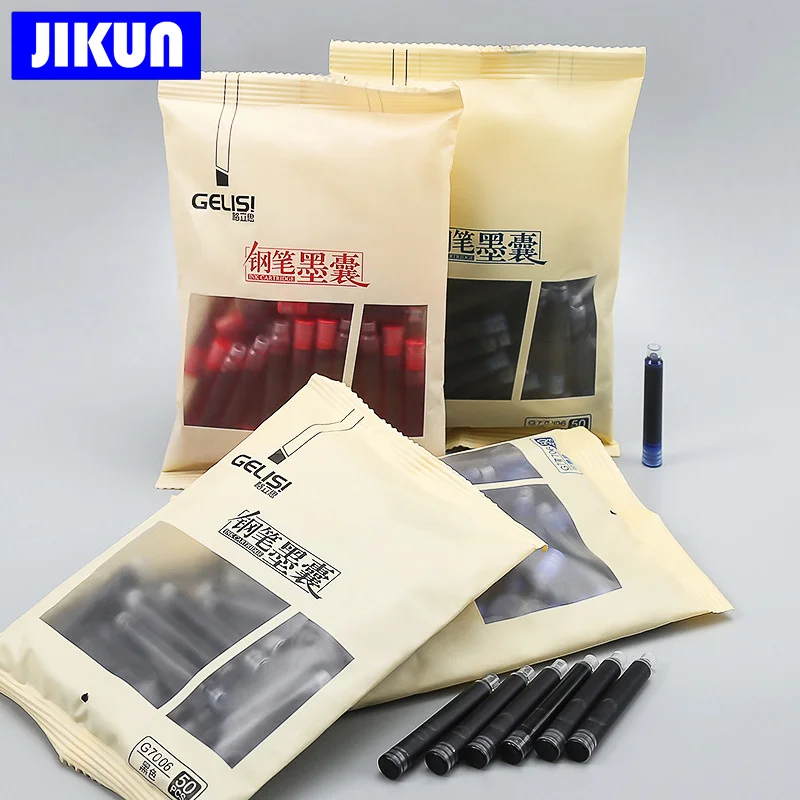 

Fountain Pen ink Cartridge - JIKUN Disposable Black Blue Red Ink Sac For Fountain Pens Refills