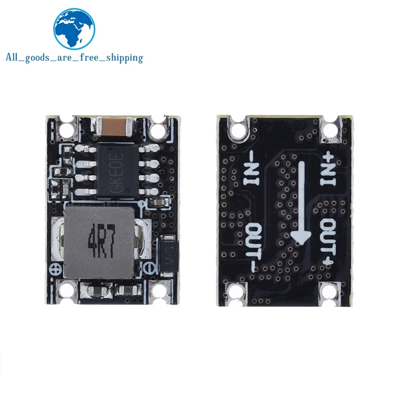 TZT 3A Mini DC-DC Buck Step Down Converter Board Module 5V-30V to 3.3V 5V DC DC Voltage Regulator PCB Board Power Buck Module