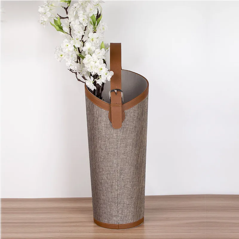 Multipurpose Umbrella Stand Flower Tube Leather Fabric Handle Paraguero Umbrella Holder New Support Parapluie Sombrilla Playa