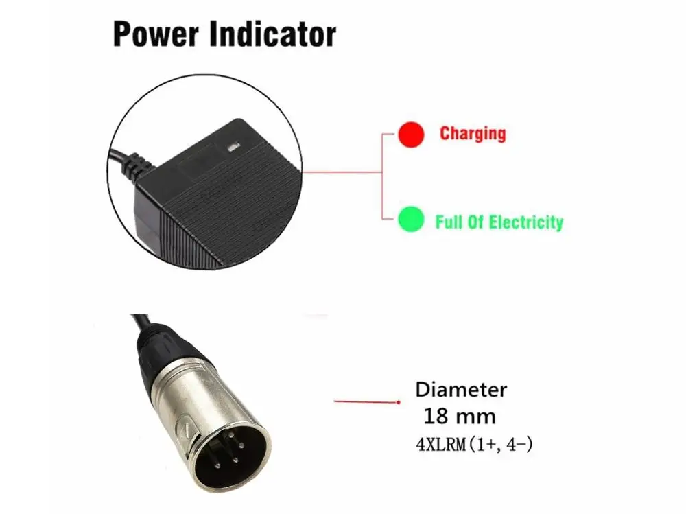 42V 2A elektryczna bateria litowa do rowerów ładowarka do 36V 18650 bateria litowa z 4-pin XLR złącze wtykowe ue USA AU UK