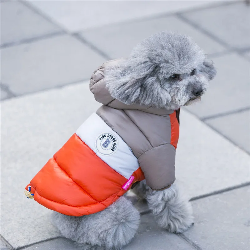 Winter Pet Dogs Clothes Waterproof Hooded Dog Coat Warm Down Jacket Puppy Pet Clothing For Chihuahua French Bulldog Outfits