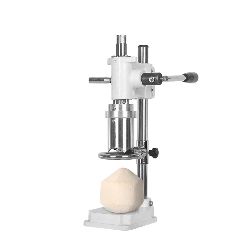 Abridor de tapas de coco Manual comercial, máquina de coco abierta, abridor de coco de acero inoxidable, tienda de frutas, Coco abierto