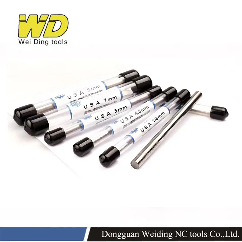 HRC55 SCS Solid Carbide Round Rod Solid Carbide Round Rod 0.8mm-8mm x100 TUNGSTEN Bar carbide bar