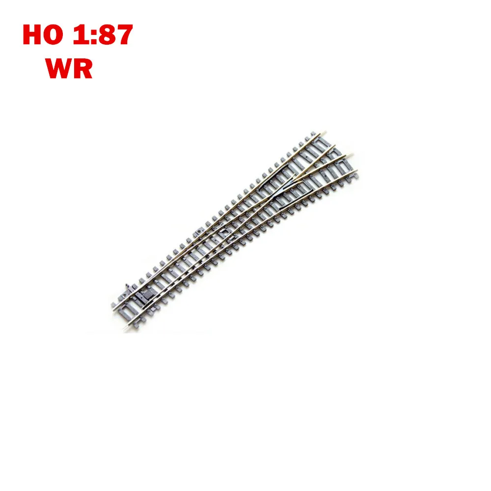 HO Scale Rail Railway Track 1:87 Right/Left Turnout Universal Train Track Scene Game Model Accessories Children\'s Toys