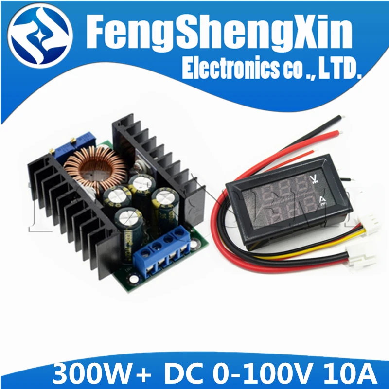 DC 9A 300W 150W Boost Converter Step Down Buck Converter Power module DC 0-100V 10A Digital Voltmeter Ammeter Dual Display