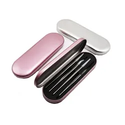 4 Slots Eyelashes Tweezers Box Exquisite Tinplate Storage Protection Box Beauty Makeup Tools Lash Extension Supplies