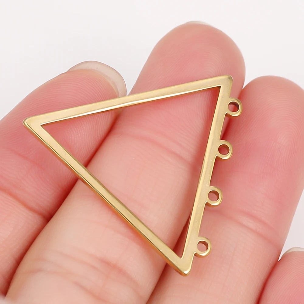 10 Stück Edelstahl-Ohrring-Anhänger-Verbinder für DIY-Schmuckherstellung, Zubehör, Ohrhaken, Bastelzubehör, Drähte, Accessoires – Detail 4