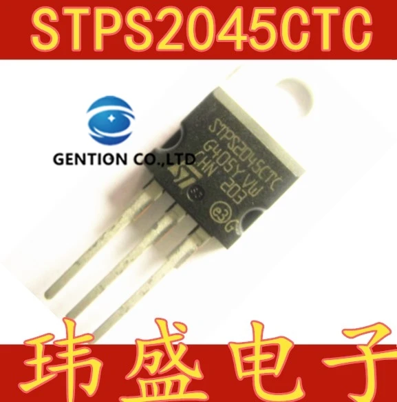 10PCS Schottky rectifier diode STPS2045CTC STPS2045CT the TO-220 in stock 100% new and original