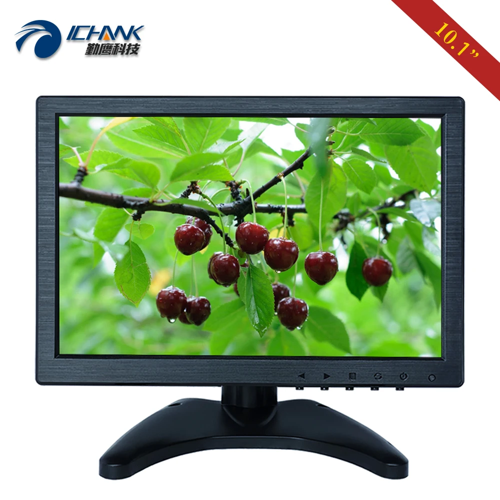 

10.1"inch Small PC Monitor 1280x800 720p IPS LCD Screen Display Plastic Cover Mini U-disk Picture Video Loop Player B101JN-ABHUV